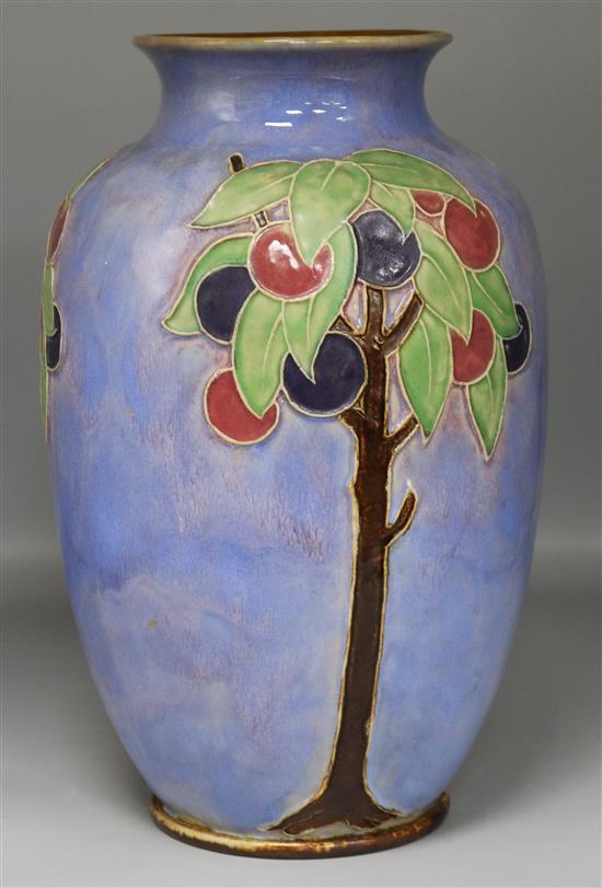 A large Royal Doulton stoneware vase H.30cm